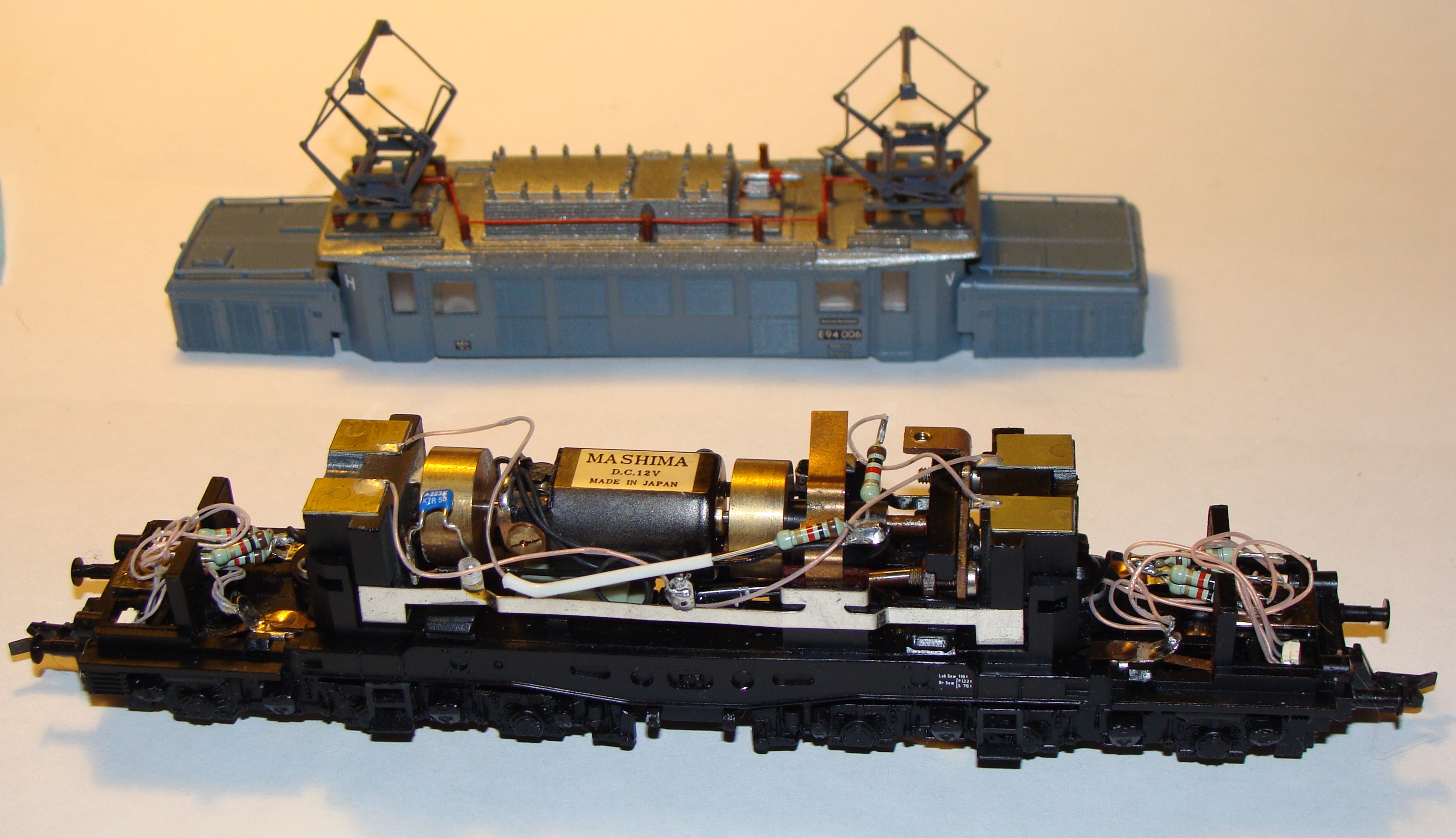 Модель Бориса Отрутикова со снятым кузовом