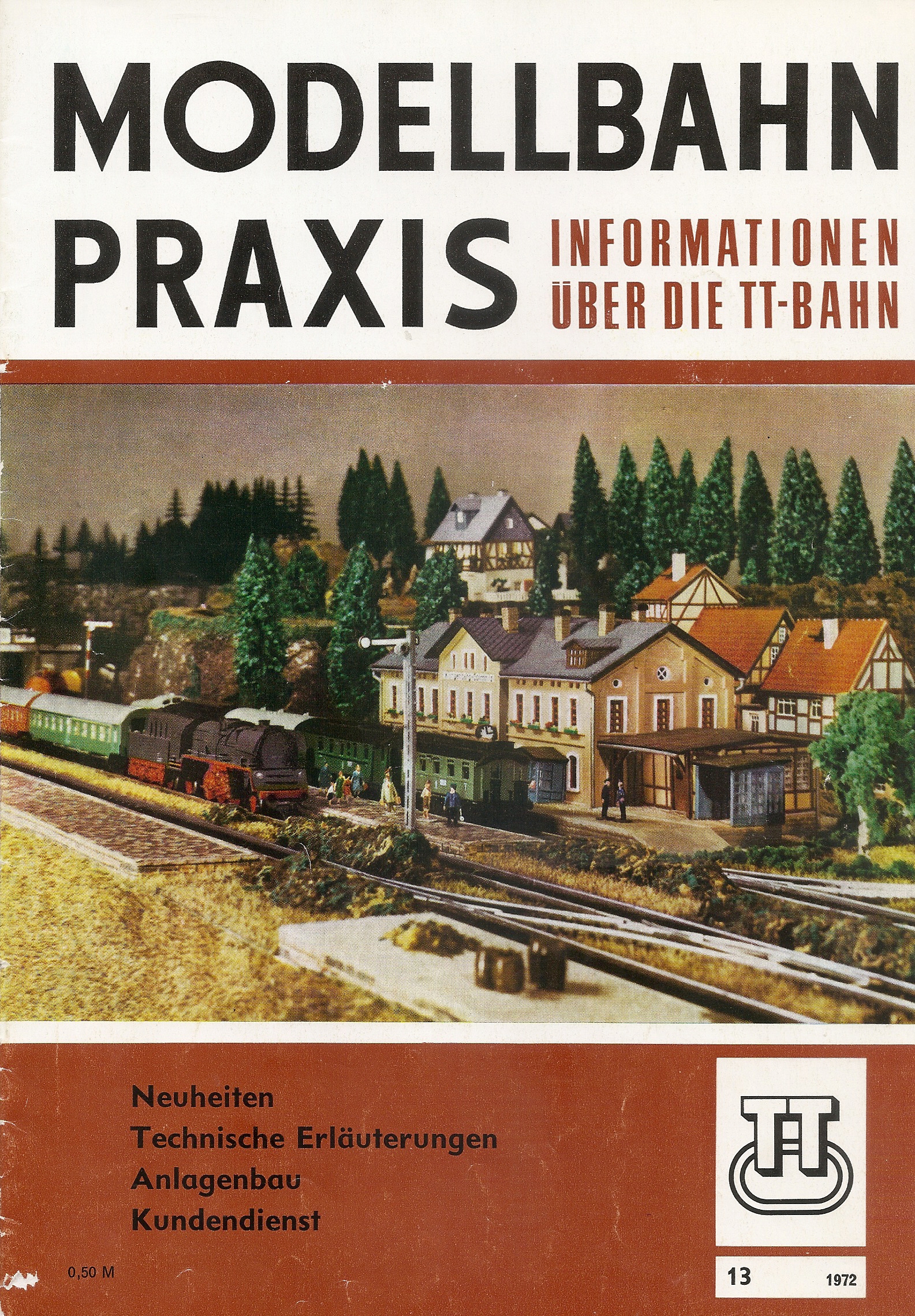 Журнал Modellbahn Praxis №13 1972 г. страница 1 Журнал Modellbahn Praxis №13 1972 г. обложка