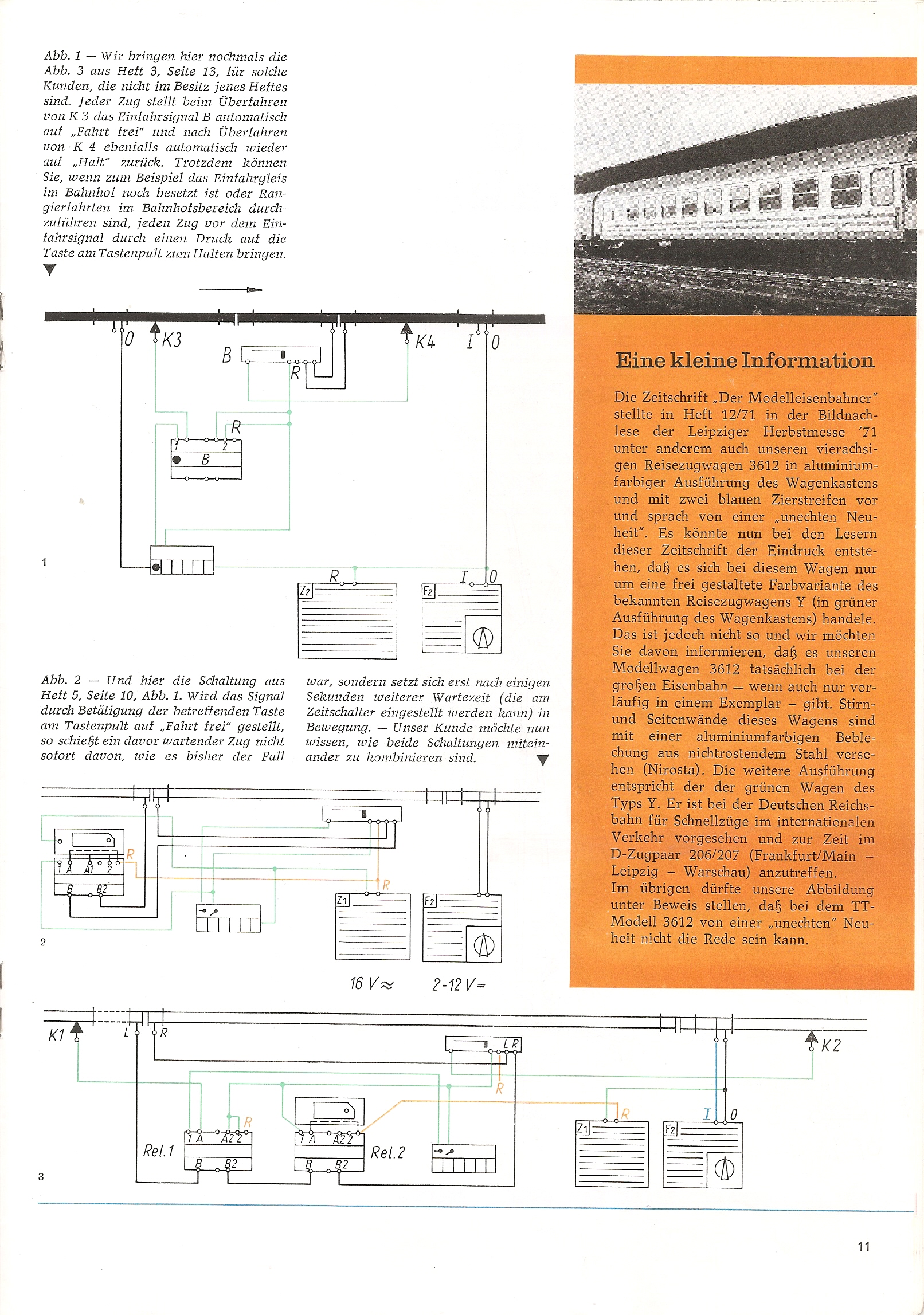 Журнал Modellbahn Praxis №13  1972 г. страница 10