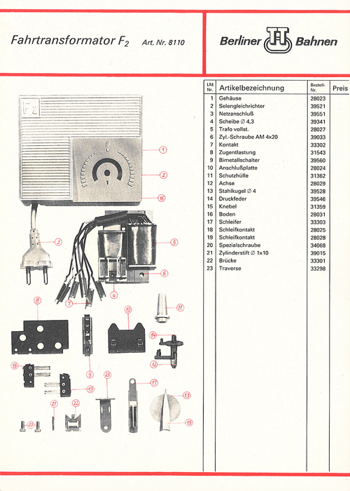 Каталог запасных частей BTTB 1982 г. , страница 22