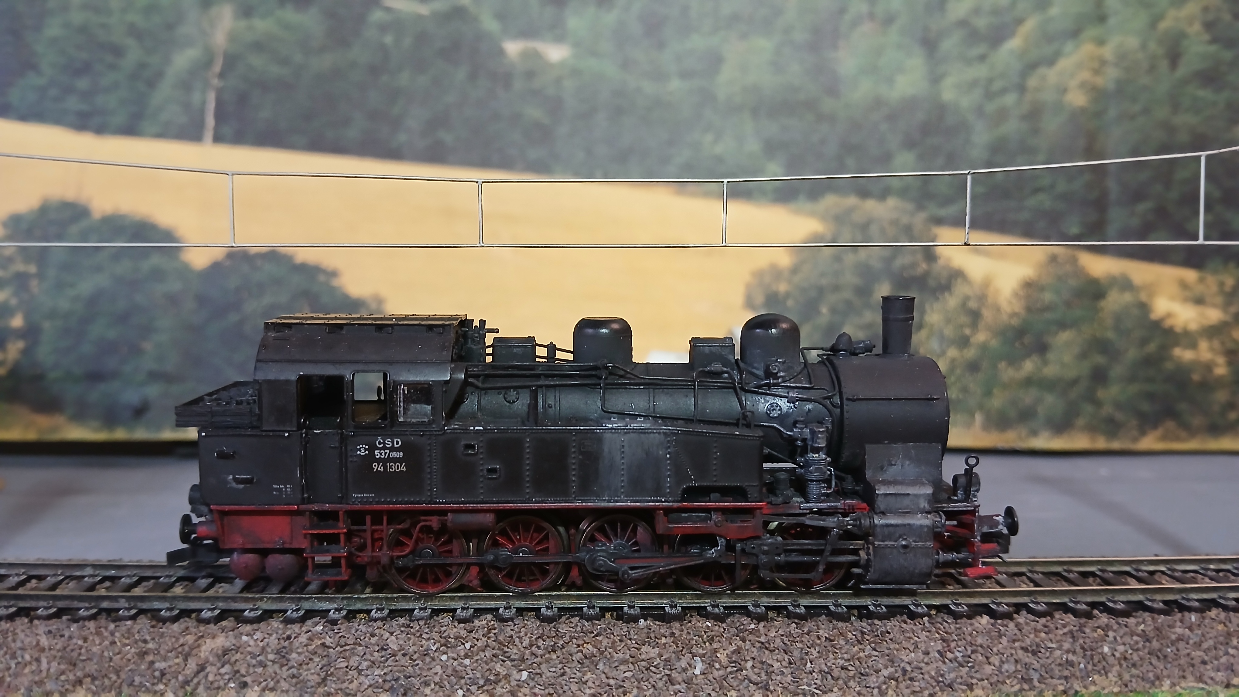 Модель паровоза  537 (BR94) CSD. Эпоха 3.  Разработка Kuehn-modell, Германия. Производство Roco Австрия