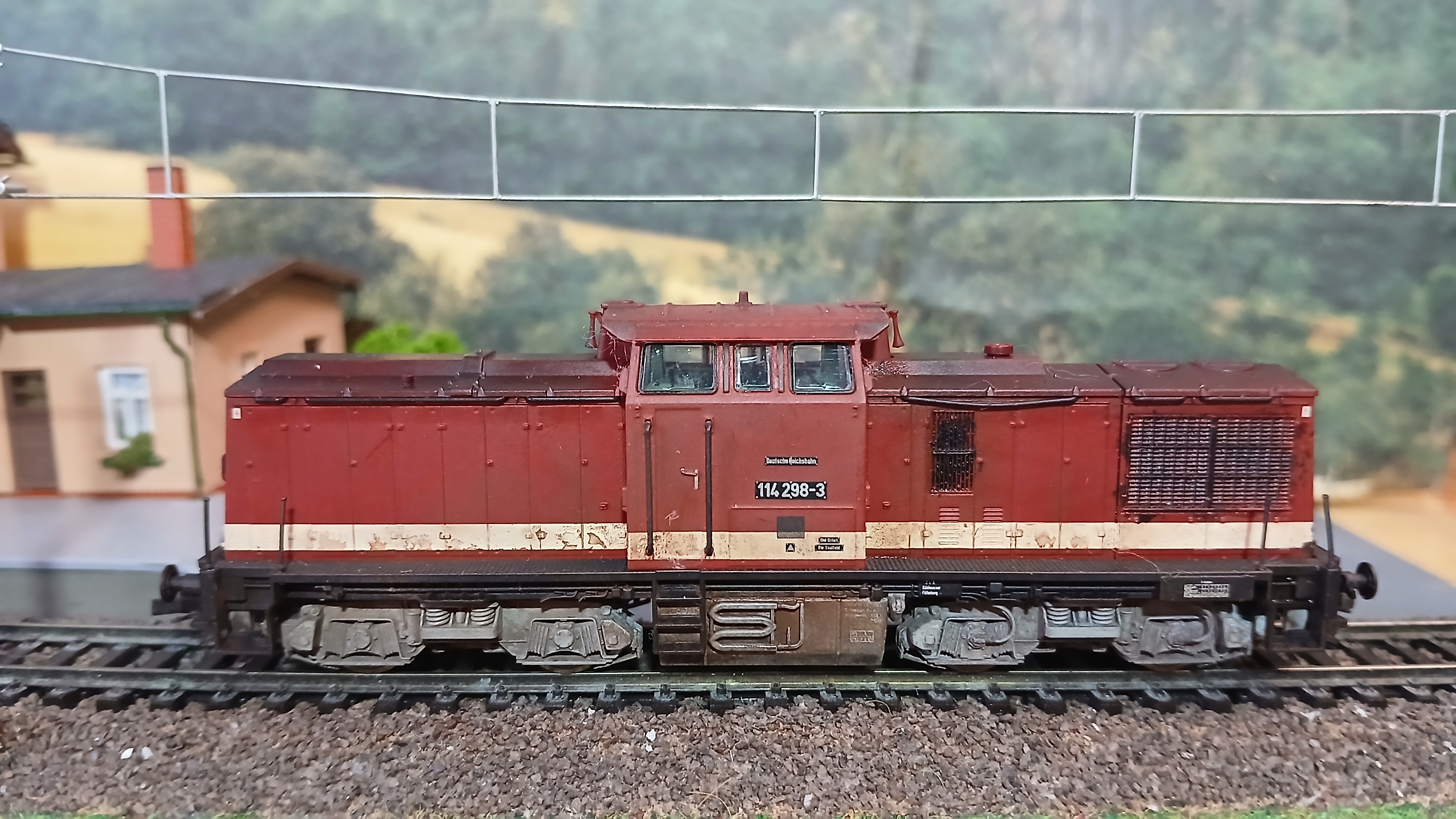 Модель тепловоза с гидропередачей серии 114 (ex.V100 DR). Эпоха 4.  Производство Roco Австрия.