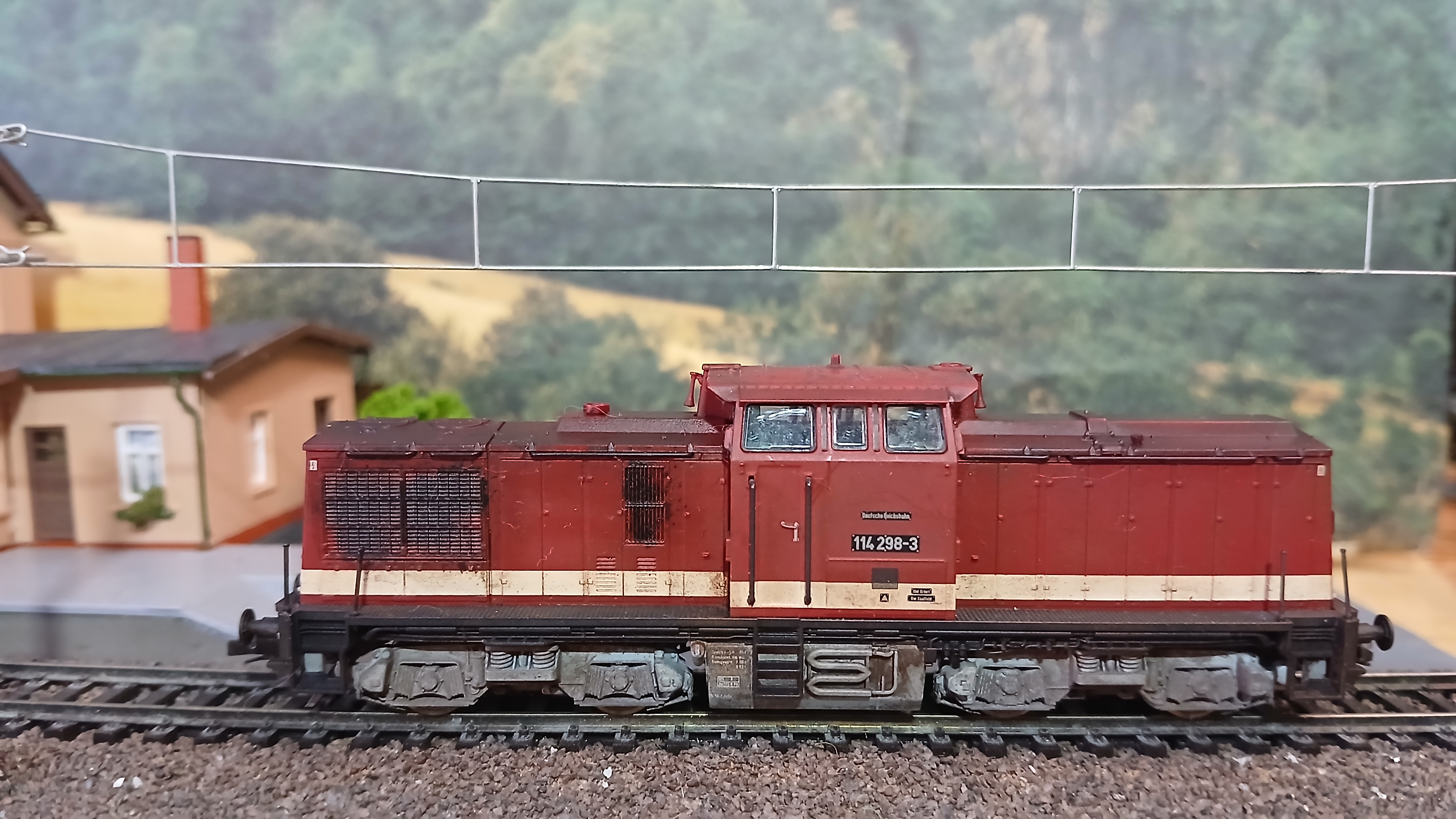 Модель тепловоза с гидропередачей серии 114 (ex.V100 DR). Эпоха 4.  Производство Modist Австрия.